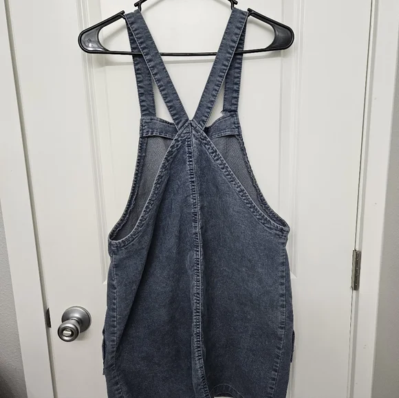American Eagle Womens Overall Jumper/ Dress Blue Corduroy Casual Sz M - Picture 5 of 6